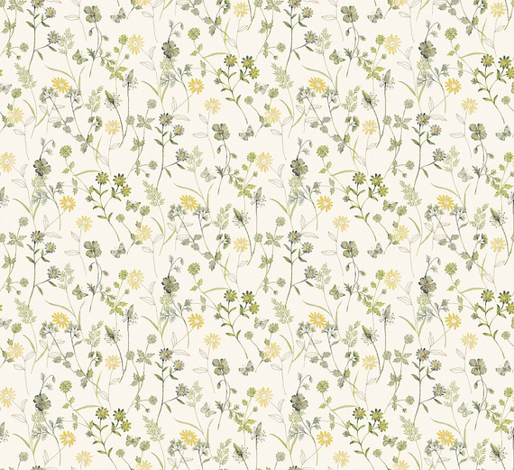 Tapeta Masureel Amazone ZON103 kwiatki i motyle