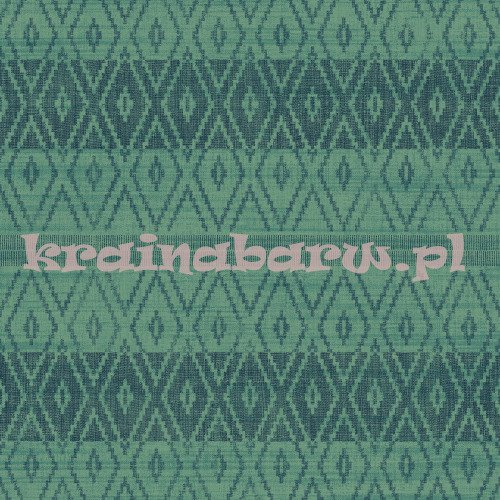 Tapeta geometryczna w etniczne romby w zieleni i granacie