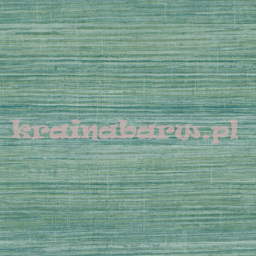 Tapeta przypominająca naturalną tkaninę w odcieniach szmaragdowej zieleni 