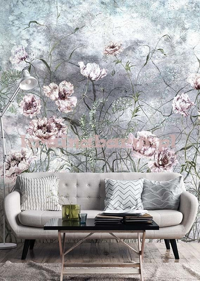 Fototapeta z romantycznymi makami FLORINO