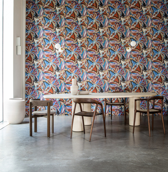 Tapeta tekstylna Arte 24101 Myriad tropikalne kwiaty