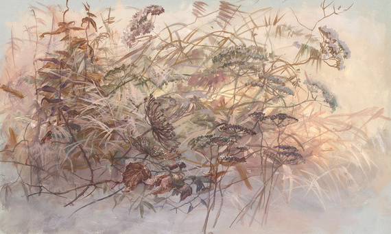 Fototapeta artystyczna Faro kwiaty trawy