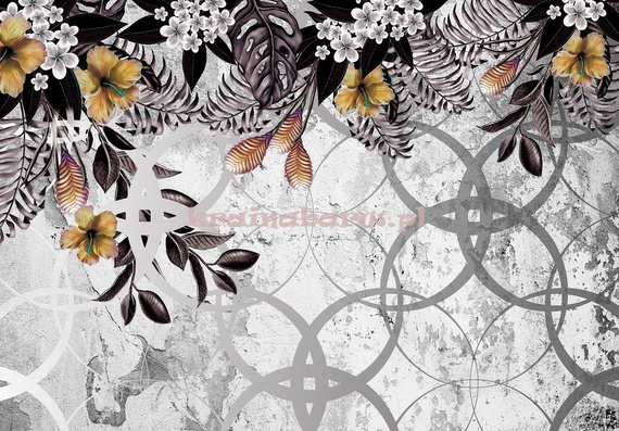 Fototapeta 13581 Złote kwiaty na plecionce