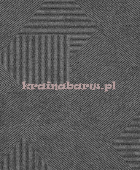 Nowoczesna tapeta duże geometryczne wzory czarno grafitowa 3D