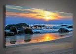 Obraz na płótnie PP158O3 Zachód Słońca na plaży
