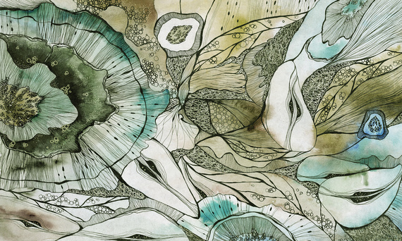 Oryginalny mural Kolorowa Abstrakcja Jam