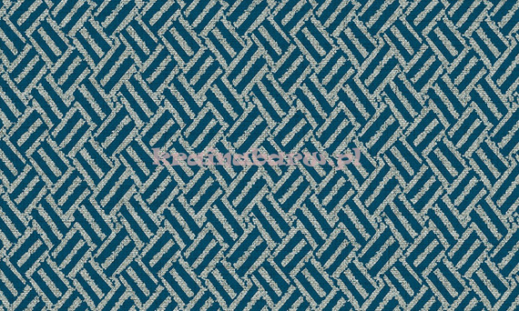 Nowoczesna geometryczna tapeta z przeplatającymi liniami srebrzystmi na ciemno niebieskim tle w stylu Art-Deco