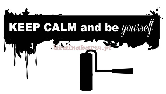 Naklejka na ścianęSPNB KEEP CALM AND BE YOURSELF SPNB180TS