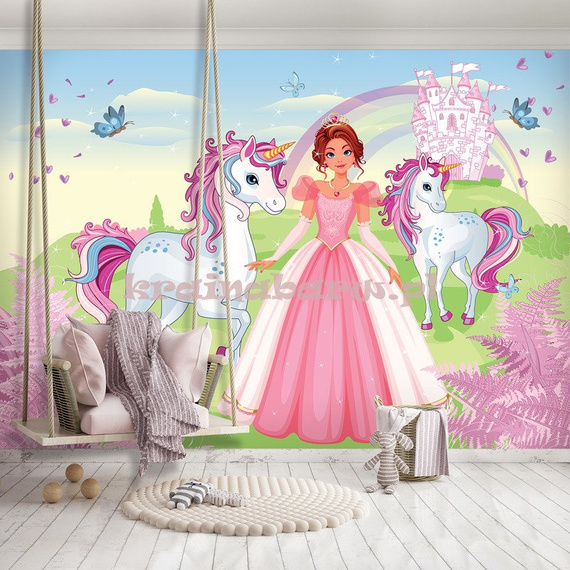 Fototapeta 13240 Księżniczka z jednorożcami