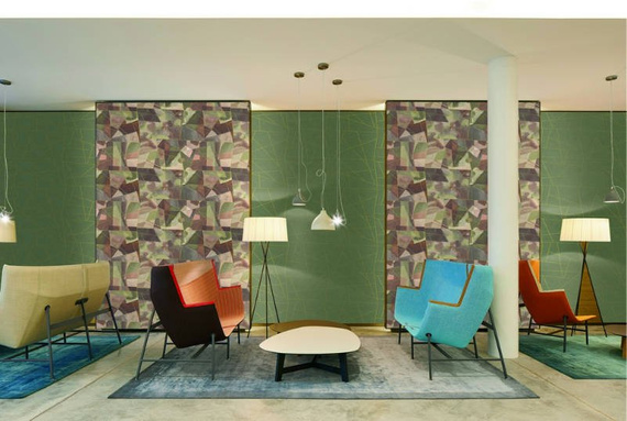 Zmywalna tapeta 24081 abstrakcja geometryczna