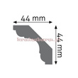 Listwa sufitowa gładka LGG-06 240 x 4,4 x 4,4cm