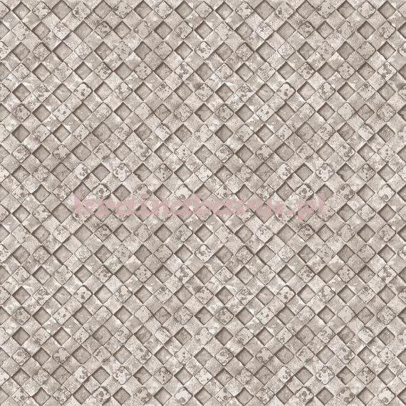 Nowoczesna tapeta metalowa plecionka szara z srebrzystymi akcentami