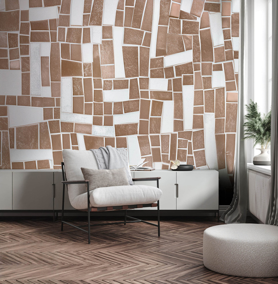 Tapeta artystyczna Wallart Mosaico Light mozaika geometryczna