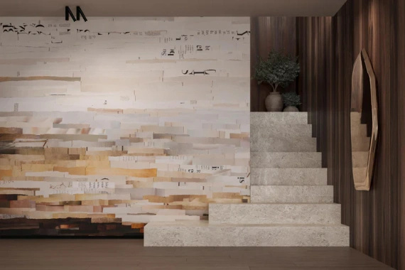 Tapeta artystyczna Wallart Mare abstrakcja pejzaż