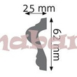 Listwa naścienna gładka LNG-15 240 x 6,2 x  2,5cm