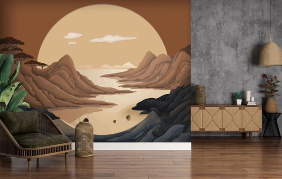 Tapeta Artystyczna Zachód Słońca