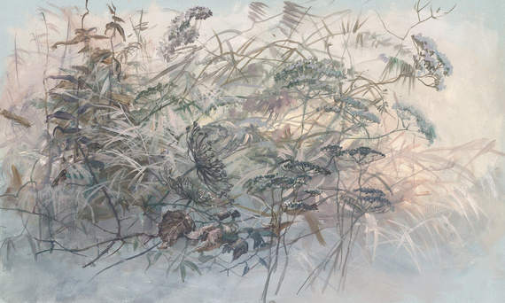 Fototapeta artystyczna Faro kwiaty trawy