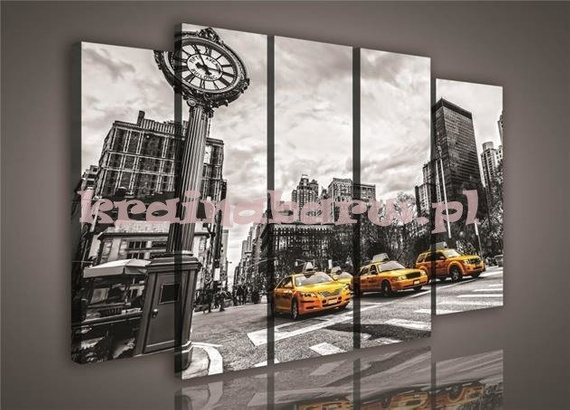 Obraz na płótnie zestaw  PS502S12 NOWY JORK I TAKSÓWKI