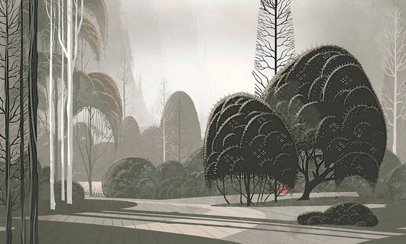 Tekstylny Mural Arte Le Jardin Mystique 97551