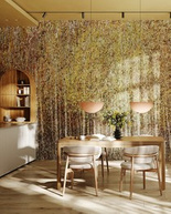 Malowniczy mural las brzozy Euporie