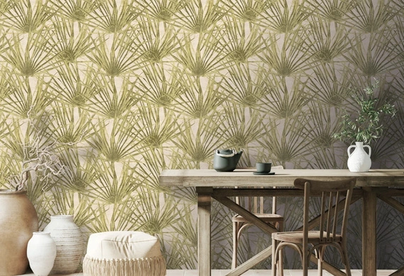 Tapeta Herbarium Palm HE27261 liście palmy