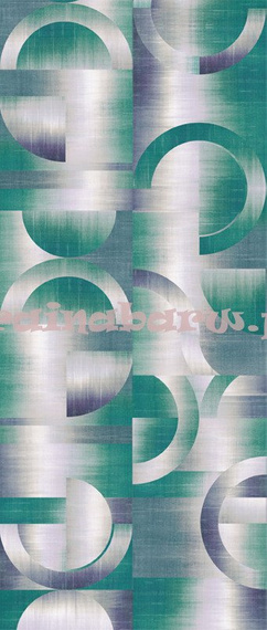 Mural geometryczna abstrakcja Leonardo Teal 3
