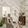 Tapeta 113399 pawie i kwiaty Belvedere Laura Ashley 