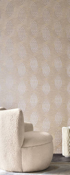 tapeta zaokrąglone linie 7579 22 42 Auraria CASAMANCE Textures Metalliques