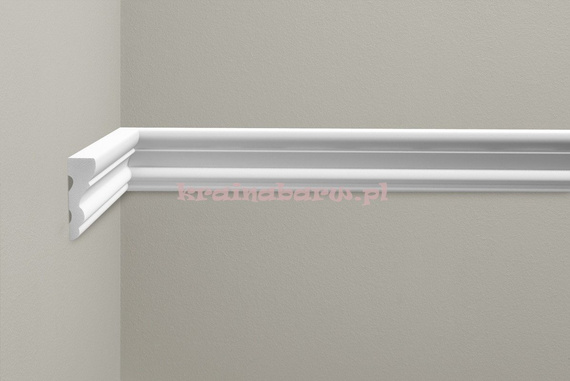 Listwa naścienna gładka elastyczna LNG-05F 235 x 5,4 x  1,8cm