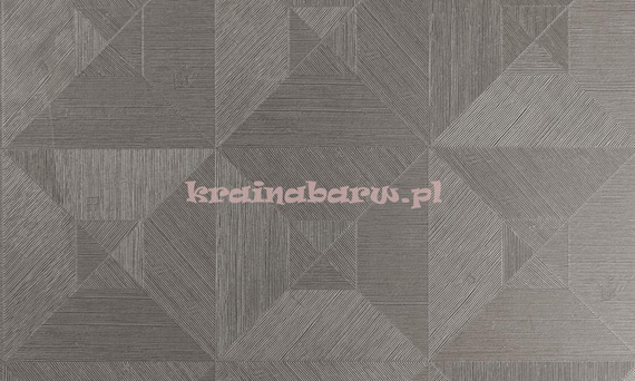 Tapeta geometryczna 3D kwadraty trójkąty w orzechowo brązowym kolorze wyczuwalną w dotyku strukturą 