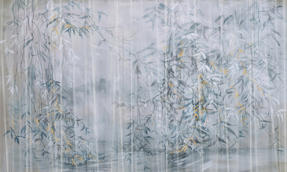 Fototapeta artystyczna Iva zwisajace gałazki listki