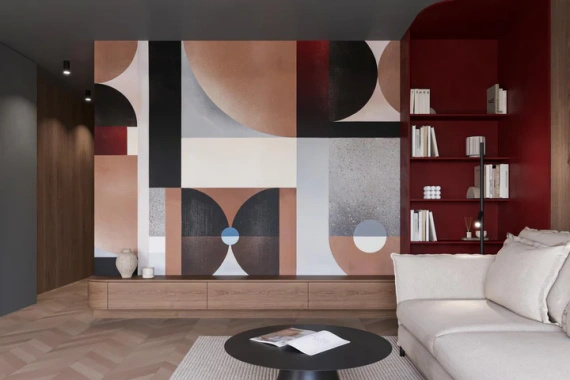 Tapeta artystyczna Wallart Opus abstrakcja geometryczna