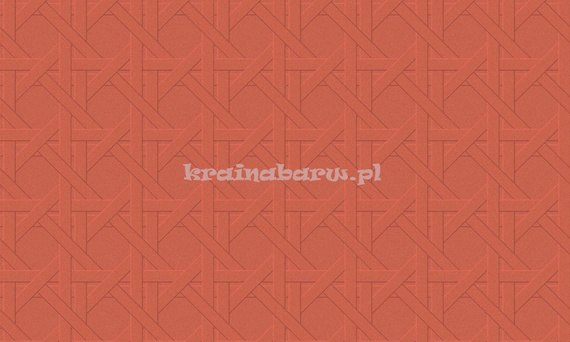 Luksusowa tapeta geometryczna 3D przeplatane linie w pąsowej czerwieni