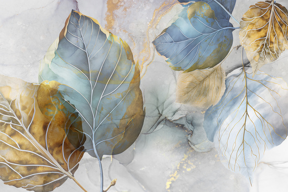 Fototapeta Akwarelowe Liście