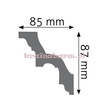 Listwa sufitowa zdobiona LGZ-01 240 x 8,7 x 8,5cm