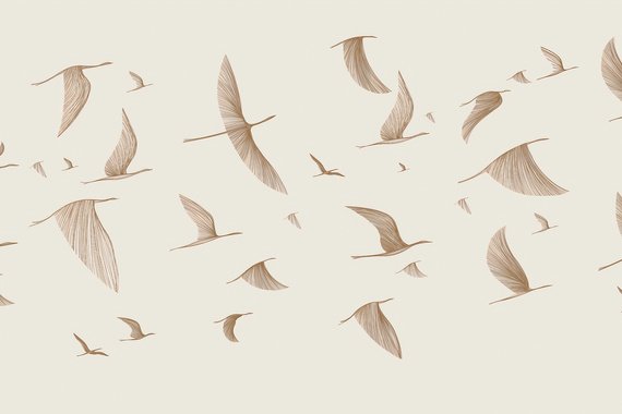 Fototapeta Lot Ptaszek Boho