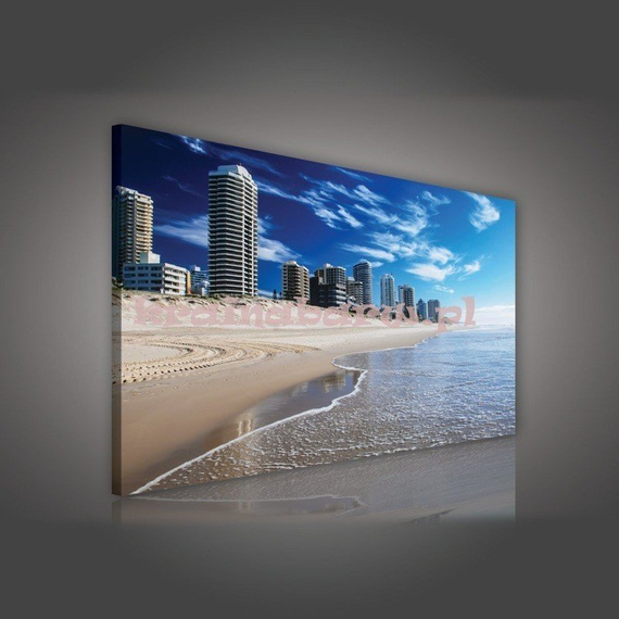 Obraz na płótnie PP515O4 Wieżowce na plaży