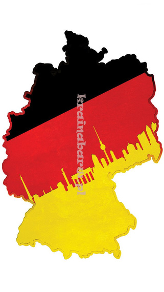 Naklejka na ścianę NIEMCY SPNB108