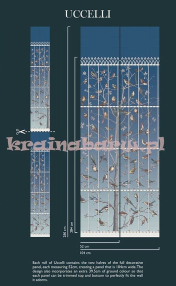 Panel 114/11023 UCCELLI Fornasetti Cole & Son