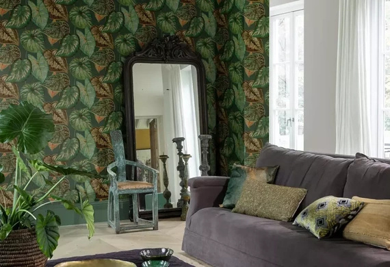 Tapeta TA25054 Thaiti Tropikalne liscie 