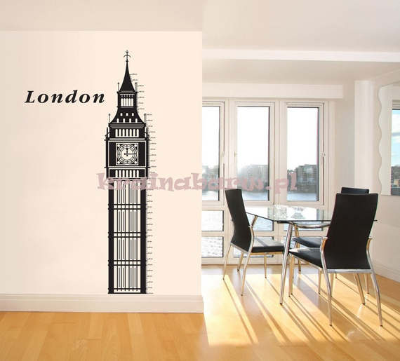 Naklejka na ścianę MIARA WZROSTU LONDON SPNB467TS
