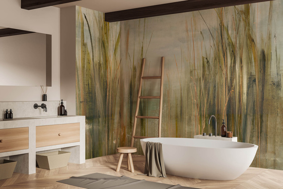 Tapeta artystyczna Wallart Canna trawy tatarak