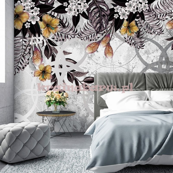 Fototapeta 13581 Złote kwiaty na plecionce