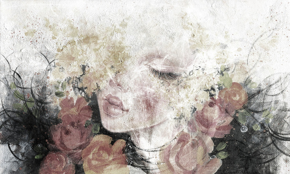 Tapeta Artystyczna Mysterious woman