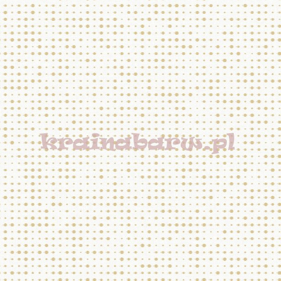 Nowoczesna tapeta w złote rozmyte kropki kropeczki na kremowym tle