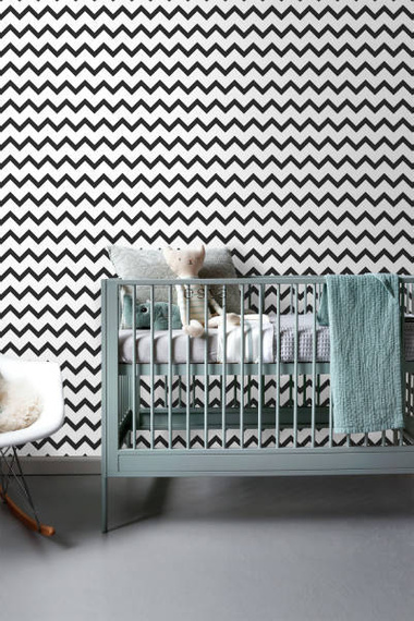 Tapeta 139115 zygzak czarno biały