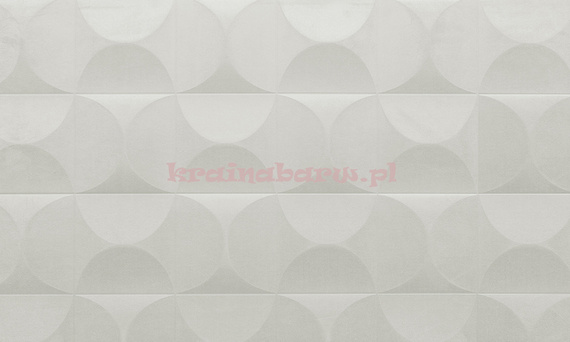 Luksusowa tapeta geometryczna 3D efektowne kwadraty z wypukłymi krągłymi wzorami w delikatnej szarości
