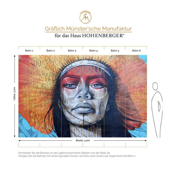 Tapeta Fototapeta 27002 Proud woman power mural