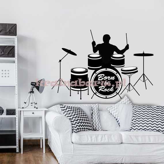 Naklejka na ścianę BORN TO ROCK SPNB452TS