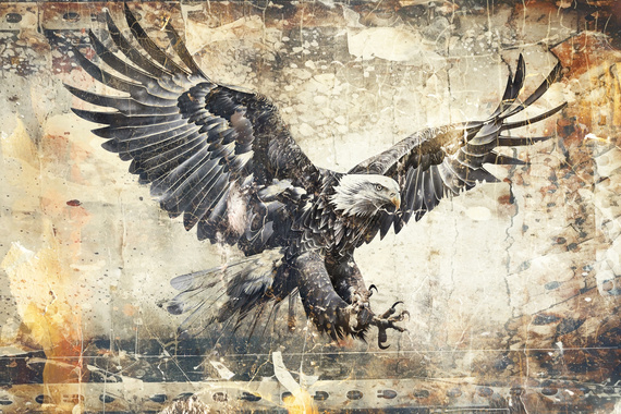 Fototapeta Orzeł amerykański w ataku 18